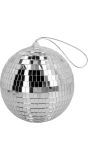 Retro Zilveren Discobal 15 cm