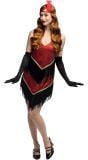 Roaring Twenties Charleston Jurk Dames Rood