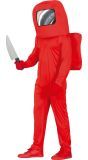 Rode Among Us Outfit Tiener 14-16 Jaar