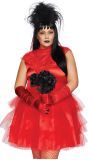 Rode Beetle Bruid Plussize