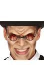 Rode bloederige bril halloween