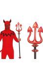 Rode duivel drietand 100 cm halloween