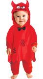 Rode Duivel Halloween Baby Poncho