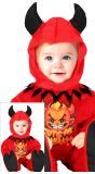 Rode duivel kostuum halloween baby