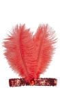 Rode Flapper Hoofdband