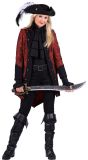Rode Gothic Piratenjas Dames Halloween