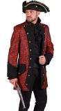 Rode Gothic Piratenjas Heren Halloween