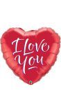 Rode I love You hart folieballon