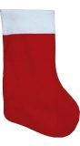 Rode klassieke kerst cadeau sok 66cm