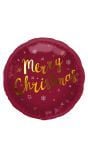 Rode Merry Christmas folieballon