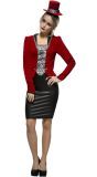 Rode Vampier Outfit Vrouw