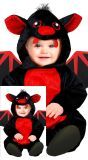 Rode vleermuis kostuum halloween baby