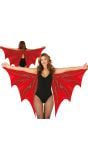 Rode vleermuis vleugels 170 x 80 cm halloween