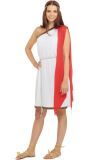 Romeinse Godin Wit Toga Dames