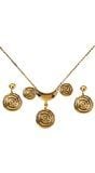 Romeinse vrouw ketting en oorbellen