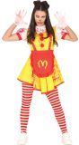 Ronald Mcdonalds Killer Clown Outfit Meisjes 14-16 Jaar