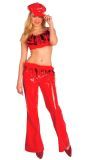 Rood Cool Girl Kostuum