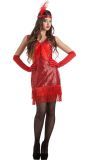Rood Glitterkostuum Disco Dames