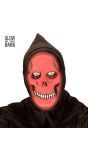 Rood glow in the dark grim reaper masker