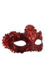 Rood Masquerade Oogmasker met Stenen