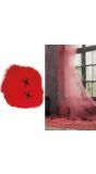 Rood spinnenweb 60g halloween