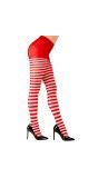 Rood Witte Strepen Panty Dames