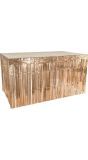 Roségouden Metallic Tafelrok 300cm