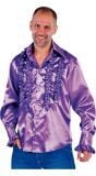 Rouches blouse paars mannen