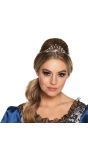Royale koningin tiara zilver