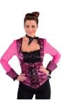 Roze 20s burlesque topje