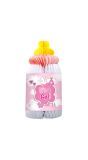 Roze babyflesje honingraat decoratie