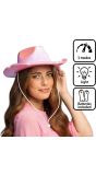 Roze Cowboyhoed met Lampjes