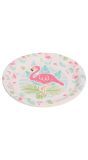 Roze flamingo borden