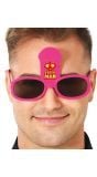 Roze Fuckman Zonnebril Vrijgezellenfeest