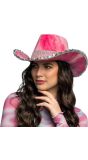 Roze Glamour Cowboyhoed