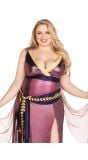 Roze godin jurk plus size vrouwen