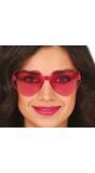 Roze Hart Hippie Zonnebril