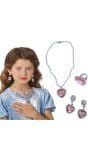 Roze Hart Prinses Sieradenset