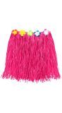 Roze Hawaii Minirok met Bloemenriem