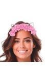 Roze Kattenoren Tiara