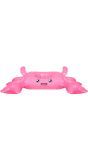 Roze krab opblaasbare bekerhouder