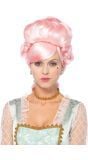 Roze Marie Antoinette pruik
