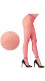 Roze neon visnet legging One-size-volwassenen