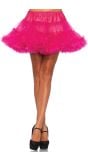 Roze onderrok met dubbele ruche
