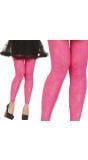 Roze Rozen Bloemen Panty Dames