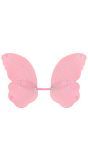 Roze vlinder vleugels glitter