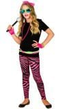 Roze zebra meisjes legging