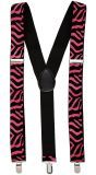 Roze zebra print riem