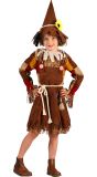 Scarecrow Jurk Meisjes Bruin Halloween