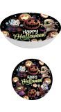 Schaal vrolijke halloween monsters 32 cm